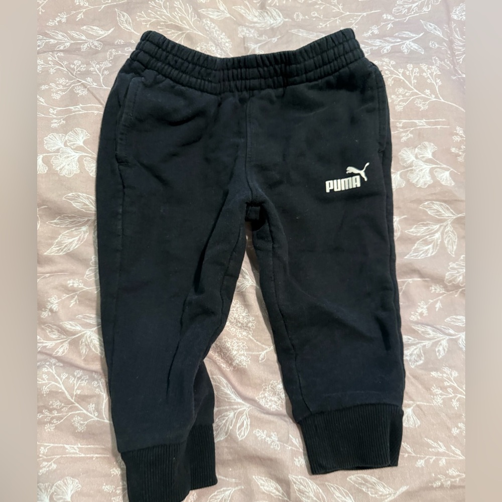 Puma Kids Black Sweatpants